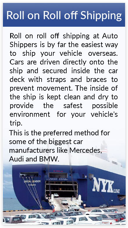 Ro Ro Car Shipping Information