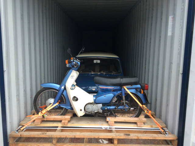 Car Shipping Honda bike + Mini