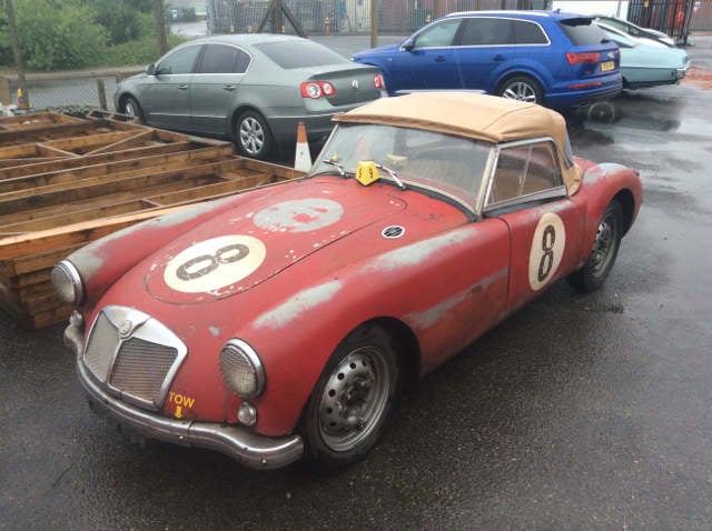 Car Shipping Red MG A