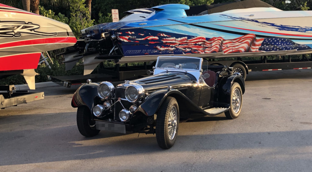 1979 Jaguar SS Reproduction shipped to the US by Autoshippers 