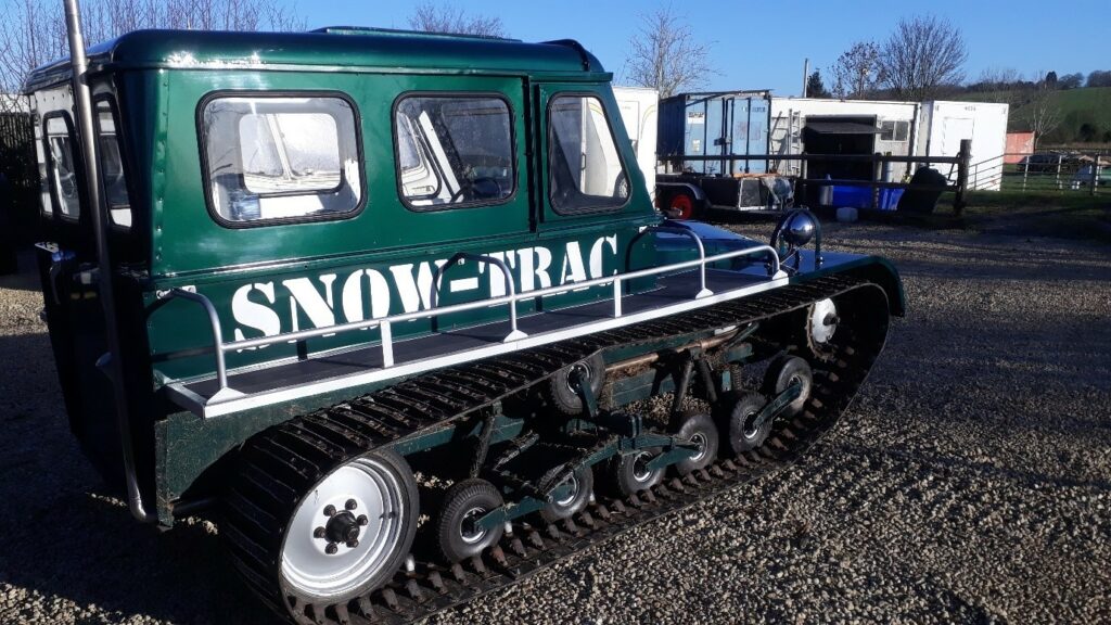 Fully restored Activ Snow-Trac before being shipped to the USA via Ro/Ro 