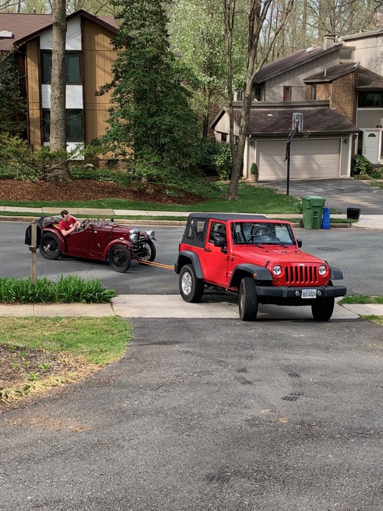 MG M-Type on arrival in the US