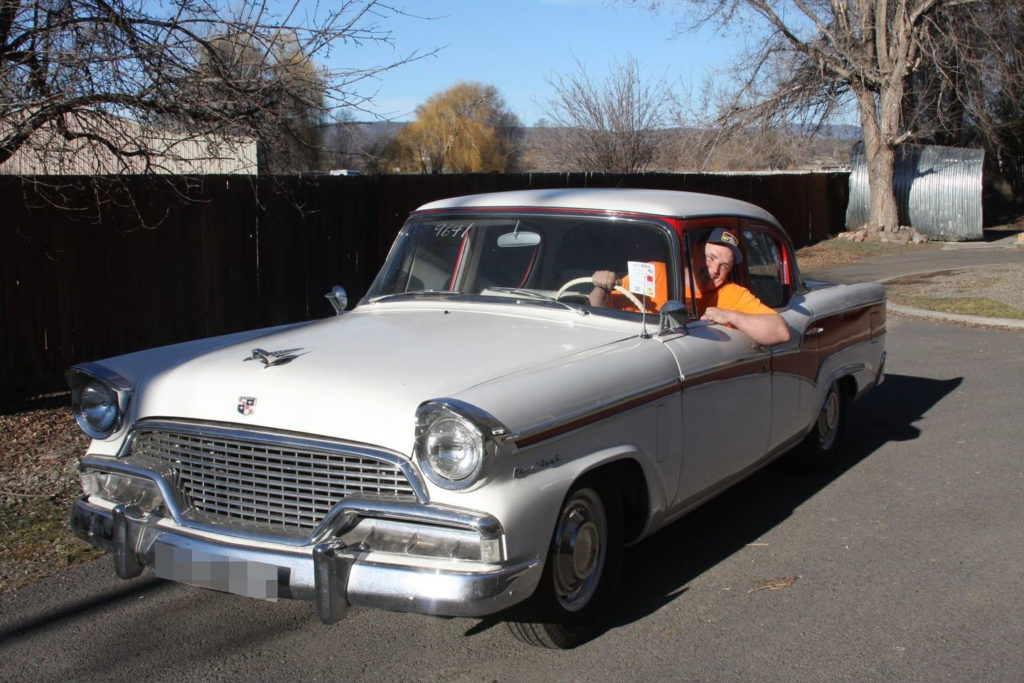 Studebaker President (1956). Classic car shipped from the UK to the USA by Autoshippers.