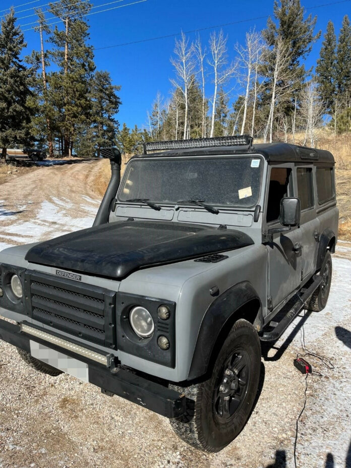 A land rover defender 110 shipped from the UK to the USA with Autoshippers