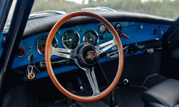 Classic car shipping - Interior of a Porsche 356A shipped to the USA by FCL