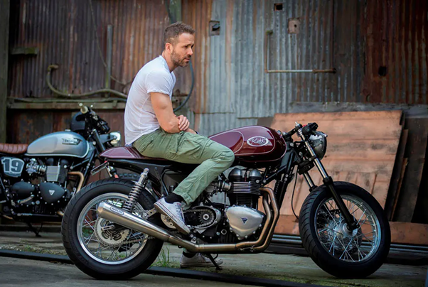 Ryan Reynolds - Triumph Bonneville