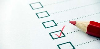 Checklist with Red Pencil