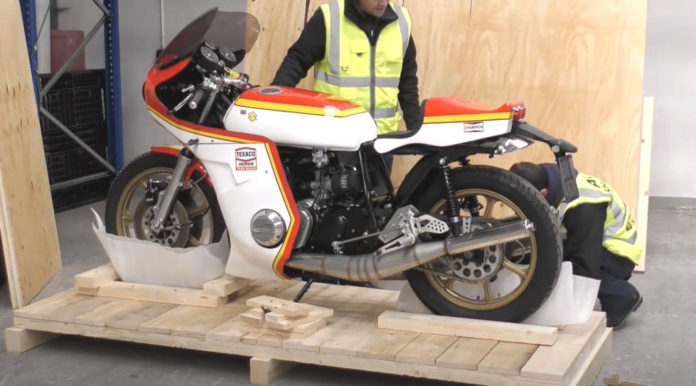 Motorbike shipping - Suzuki Barry Sheen Tribute