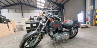Crating and Shipping a 1977 Harley Davidson FXS Lowrider from the UK to the USA with Autoshippers