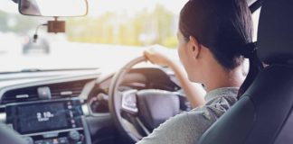 Young Australian Female Driving Car