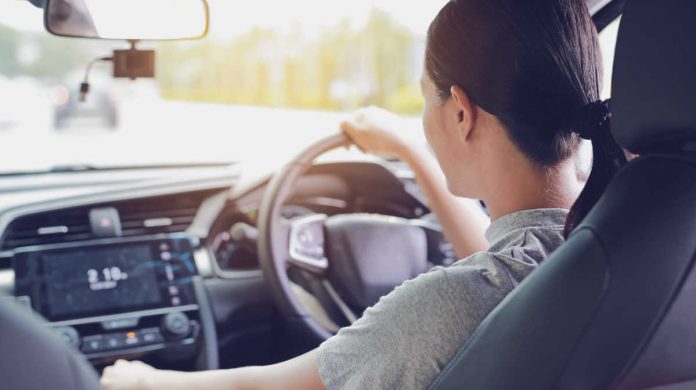 Young Australian Female Driving Car