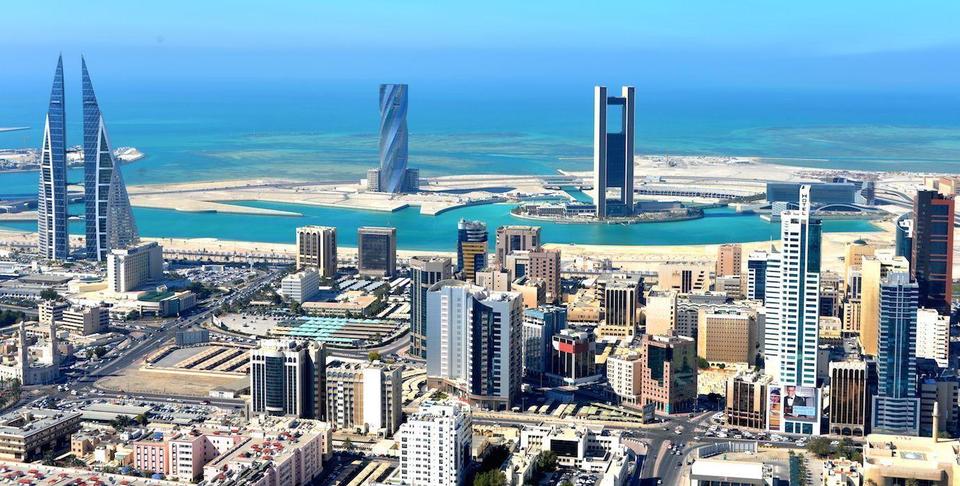 Manama Skyline - Driving in Bahrain