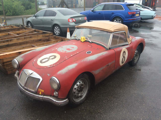 Car Shipping Red MG A