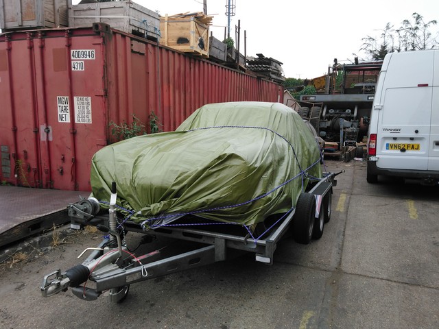 Jensen Interceptor shipped to TX, USA