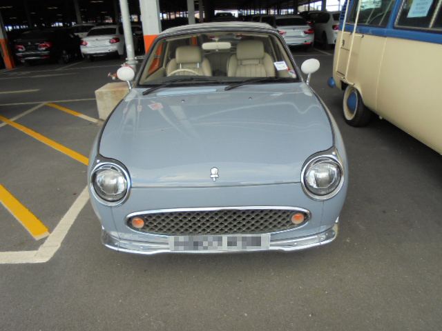 Nissan Figaro prior to shipping to the USA