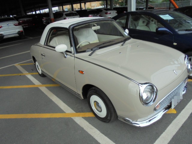 Nissan Figaro prior to shipping to the USA