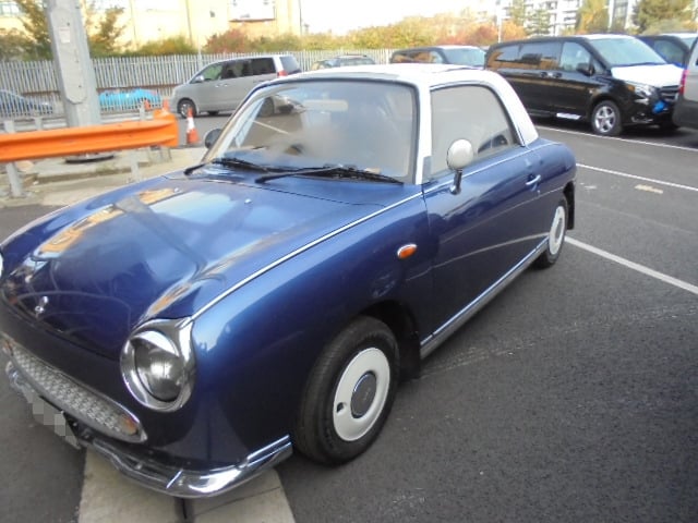 Nissan Figaro prior to shipping to the USA