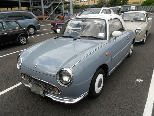 Nissan Figaro prior to shipping to the USA