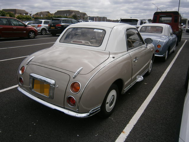 Nissan Figaro prior to shipping to the USA