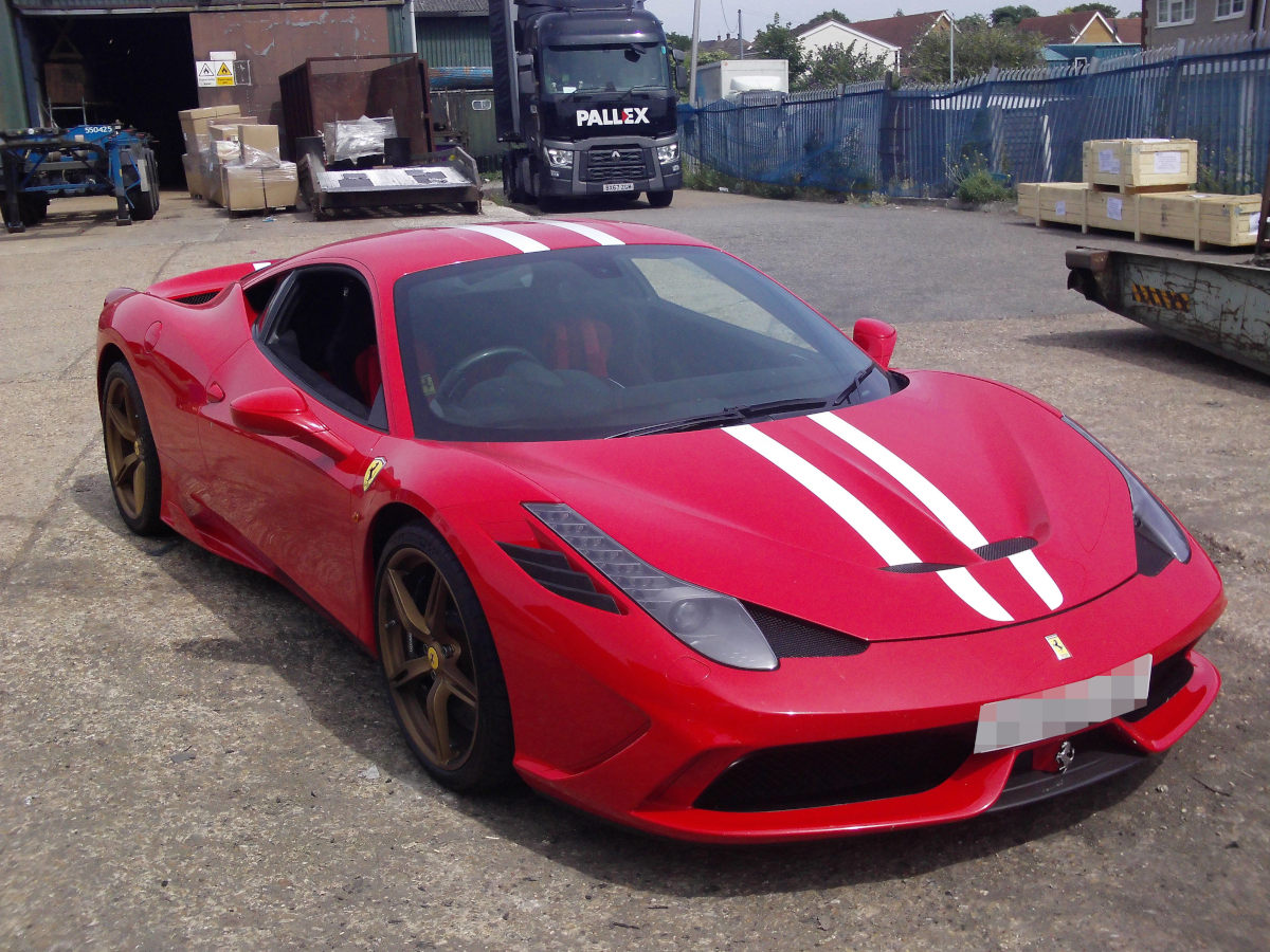 Ferrari 458 Speciale shipped to Auckland, New Zealand via Dedicated Container