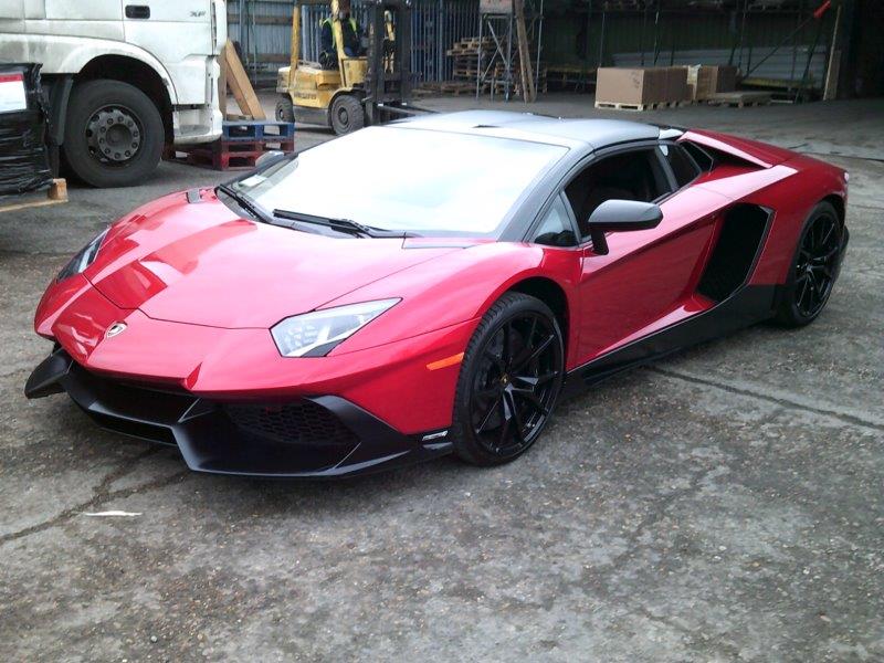 Lamborghini Aventador shipped to the United States via Dedicated Container