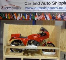 cost of transporting a Laverda motorbike overseas