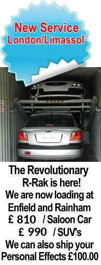 R-Rak Car Shipping to Cyprus